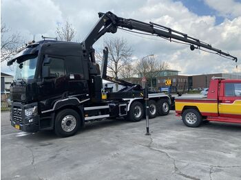Hook lift truck, Crane truck Renault C520 8X4 + PALFINGER PK34002 - 8X HYDRAULISCH ME: picture 1