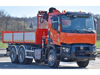 Crane truck, Tipper Renault C 430 * KIPPER 5,30 m* PK 16001 - K A+ FUNK /6x4: picture 3