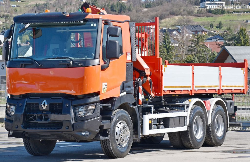 Crane truck, Tipper Renault C 430 * KIPPER 5,30 m* PK 16001 - K A+ FUNK /6x4: picture 4