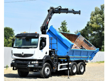 Tipper, Crane truck Renault KERAX 370 DXI: picture 3