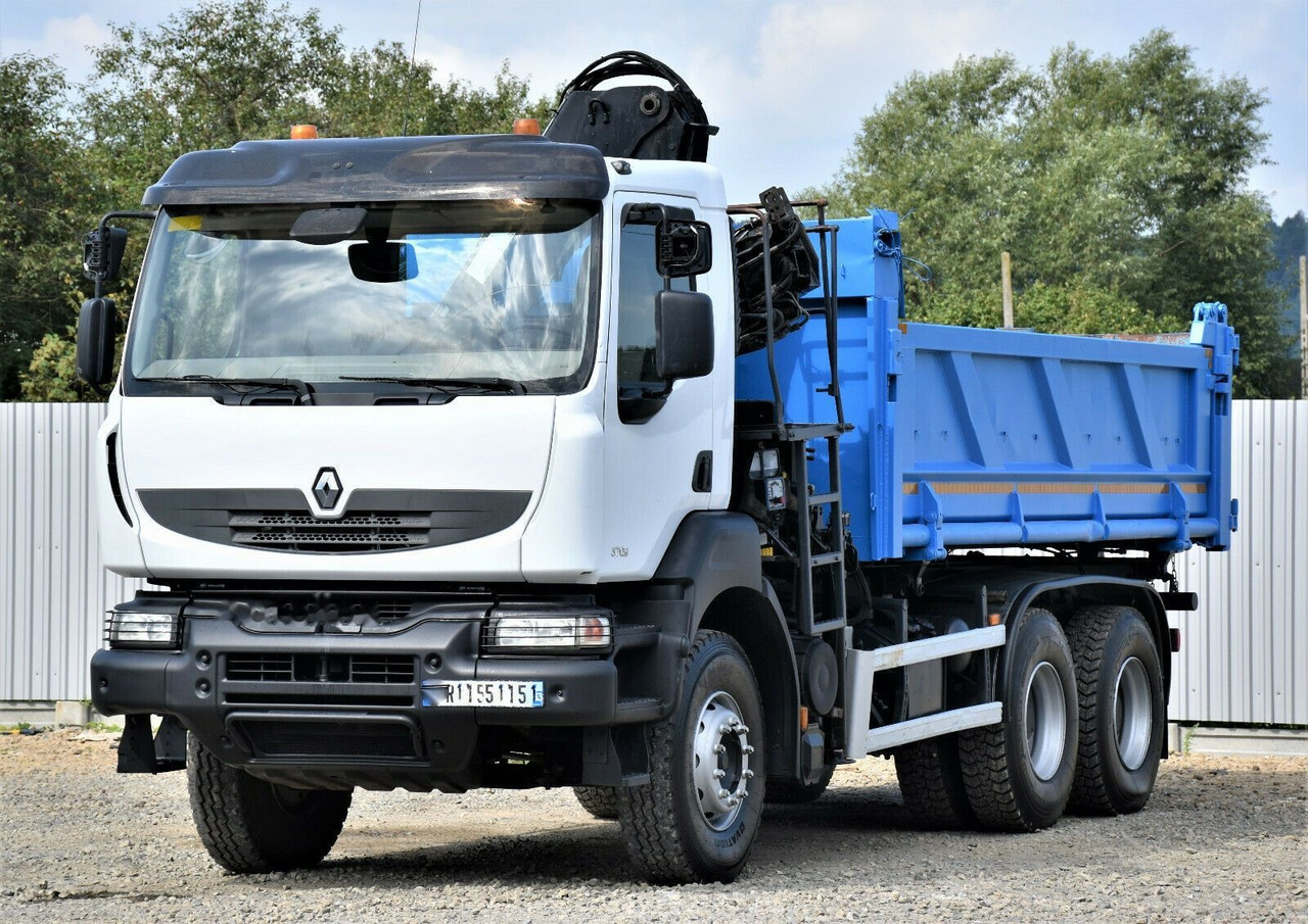 Tipper, Crane truck Renault KERAX 370 DXI: picture 5