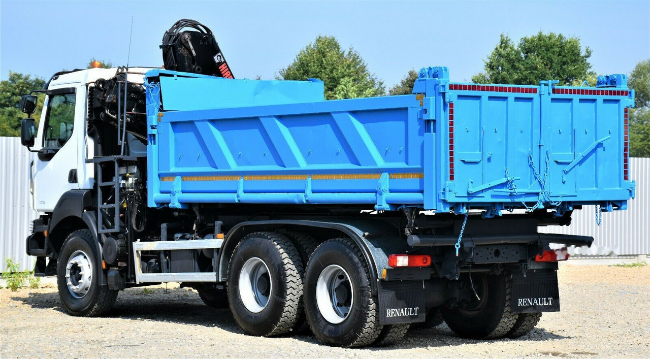 Tipper, Crane truck Renault KERAX 370 DXI: picture 8