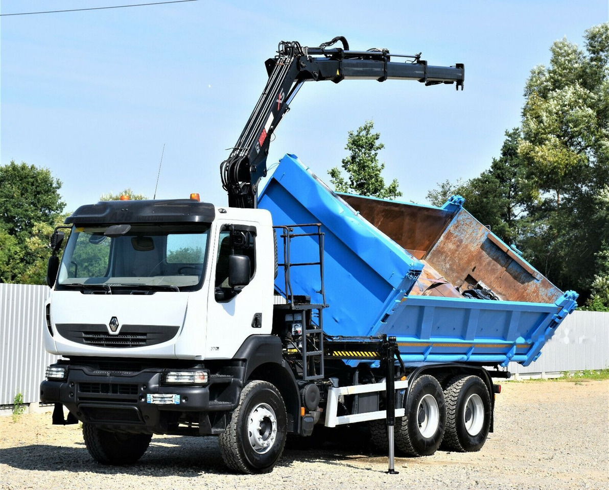 Tipper, Crane truck Renault KERAX 370 DXI: picture 3