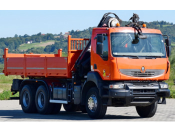Tipper, Crane truck Renault KERAX 430: picture 4
