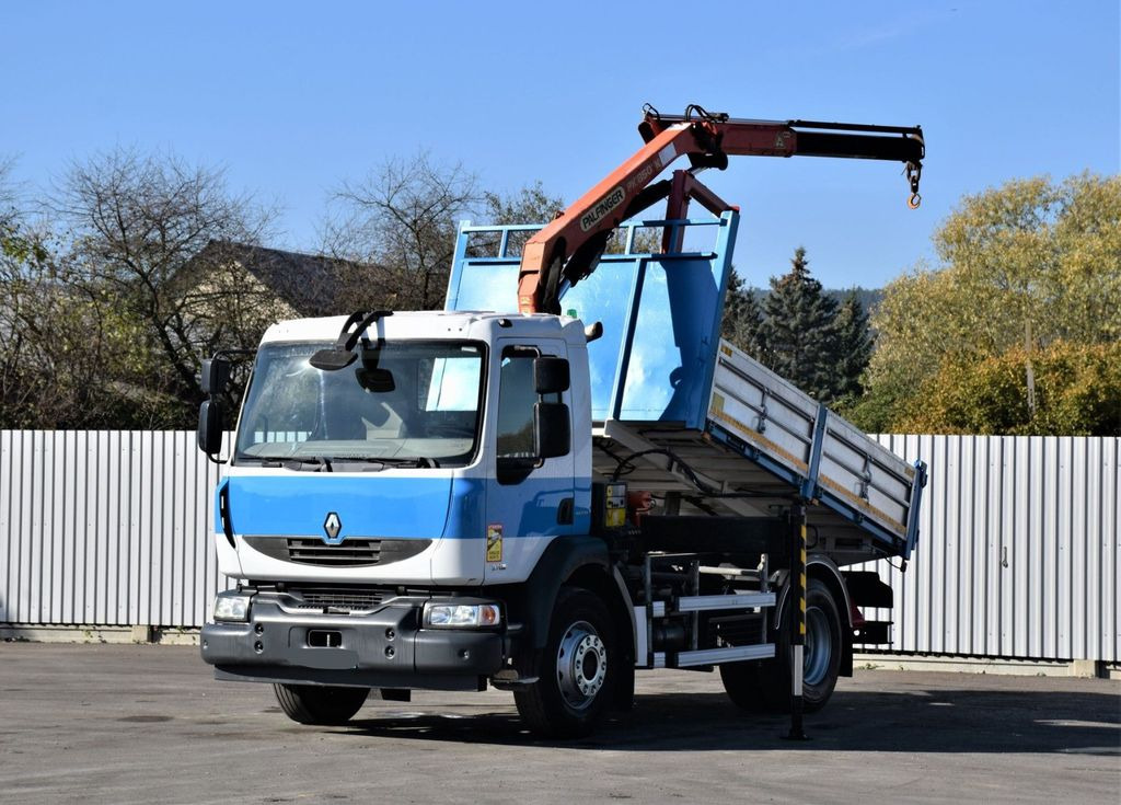 Crane truck, Tipper Renault MIDLUM 270 DXI *TIPPER 3,50m *PK 8501-K/FUNK: picture 2