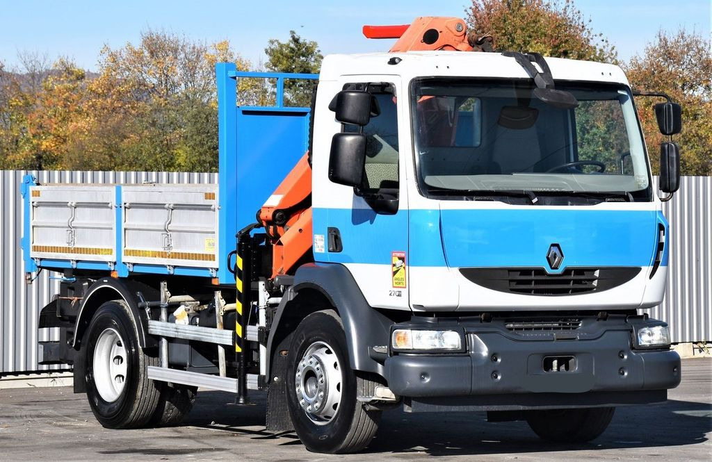 Crane truck, Tipper Renault MIDLUM 270 DXI *TIPPER 3,50m *PK 8501-K/FUNK: picture 3