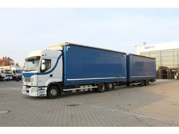 Curtainsider truck Renault PREMIUM 460 DXI,EURO 5EEV,6X2 + SVAN CHTP18 2007: picture 1