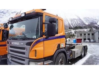 Skip loader truck Scania P420 6x4 Krokbil: picture 1