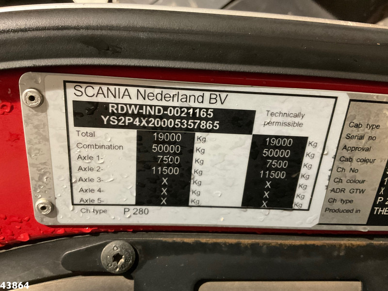 Skip loader truck Scania P 280 Euro 6 Hyvalift 14 Ton portaalarmsysteem: picture 20