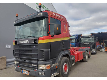 Skip loader truck Scania R164 6x2 vaijerilaite: picture 3