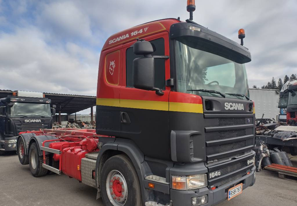 Skip loader truck Scania R164 6x2 vaijerilaite: picture 4