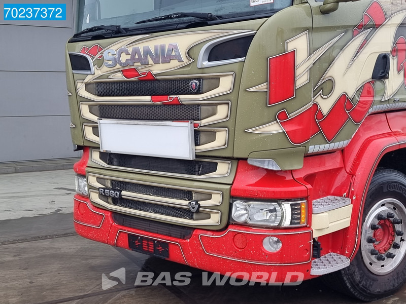 Hook lift truck Scania R580 6X2 V8 20tons Hooklift Retarder Lift+Steering Navi Euro 6: picture 15