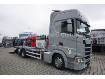 Container transporter/ Swap body truck Scania S450 HighLine LL BDF *Retarder/Lenk+Lift/LBW/AHK: picture 2