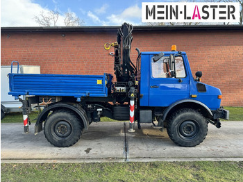 Crane truck Unimog U 1250 Hiab Kran 13 m max. 4,5 t Zapfwelle: picture 3