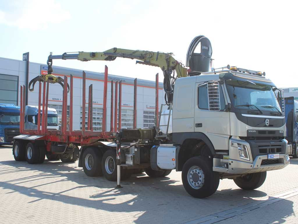 Timber truck, Crane truck Volvo FMX 500, 6X6,LOGLIFT F265Z95 +trailer DOLL(2007): picture 2