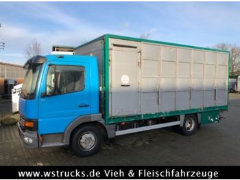 Box van for transportation of animals Mercedes-Benz Atego 815 mit Einstock Viehaufbau: picture 1
