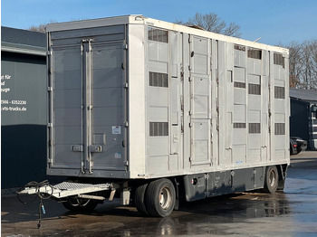 Menke-Janzen 3.Stock Viehanhänger verunfallt - Livestock trailer: picture 1