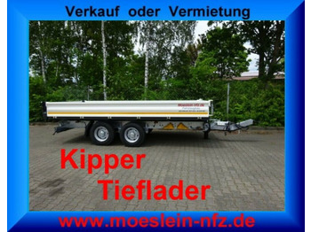 Tipper trailer Möslein  neuer Tandem 3- Seitenkipper Tieflader-- Neufah: picture 2
