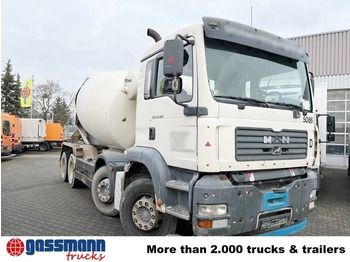 Concrete mixer truck MAN TGA 35.360 8X4 BB, Betonmischer Karrena 10m³: picture 4