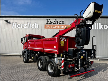 Tipper, Crane truck MAN TGS 26.460 6x4 BB / Palfinger M12L83 Kran: picture 4