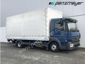 Curtainsider truck MERCEDES-BENZ Atego 818 L Pritsche+LBW, Klima, 2 x AHK: picture 2 Curtainsider truck MERCEDES-BENZ Atego 818 L Pritsche+LBW, Klima, 2 x AHK: picture 2