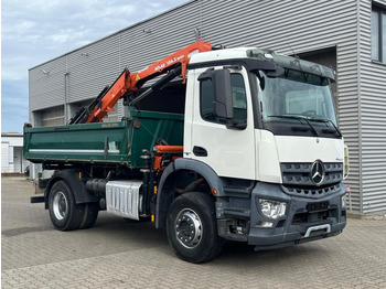 Tipper, Crane truck Mercedes-Benz Arocs 1835 K 2-Achs Kipper Kran Atlas 126.3: picture 2
