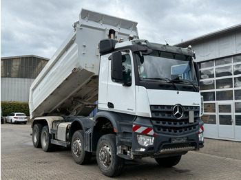 Skip loader truck Mercedes-Benz Arocs 4145 8x8 Muldenkipper MEILLER: picture 2