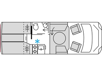Semi-integrated motorhome BÜRSTNER