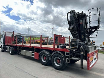 Dropside/ Flatbed semi-trailer Kwb 2-AXLES PLATFORM + CRANE + HIAB 377 E-4 HIPRO + JIB 100X-3 + RADIO + ROTATOR - SAF axles - AIR SUSPENISION - BELGIAN REG.: picture 5