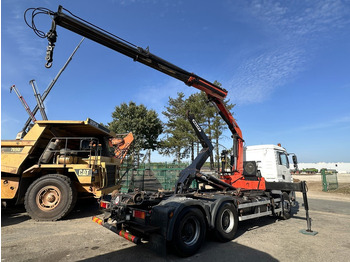 Hook lift truck, Crane truck MAN TGA 33.360 6x4 HAAKSYSTEEM + KRAAN PALFINGER PK 15002 - MANUEEL - BLADVERIGN - NAAFREDUCTIE - BE TRUCK: picture 4