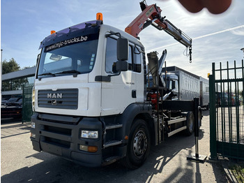 Hook lift truck, Crane truck MAN TGA 33.360 6x4 HAAKSYSTEEM + KRAAN PALFINGER PK 15002 - MANUEEL - BLADVERIGN - NAAFREDUCTIE - BE TRUCK: picture 3