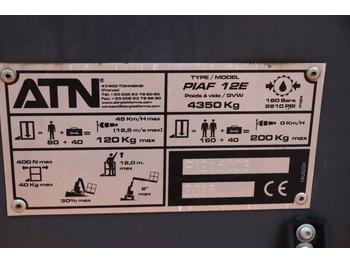 Articulated boom ATN PIAF 12E Electric, 12m Working Height, 5m Reach, T: picture 3