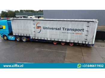 Low loader semi-trailer Meusburger 3-ass. Mega Semi dieplader met huifopbouw: picture 2 Low loader semi-trailer Meusburger 3-ass. Mega Semi dieplader met huifopbouw: picture 2