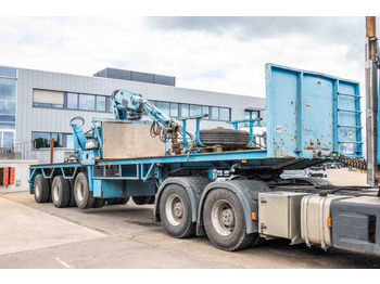 Dropside/ Flatbed semi-trailer Kennis KRAAN/CRANE/GRUE/KRAN - KENNIS 14 TON/M: picture 4
