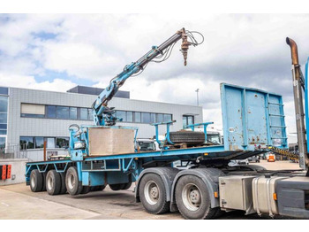 Dropside/ Flatbed semi-trailer Kennis KRAAN/CRANE/GRUE/KRAN - KENNIS 14 TON/M: picture 3