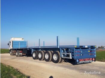 Container transporter/ Swap body semi-trailer for transportation of containers Alamen Flatbed Semi Trailer for sale (from Manufacturer Company): picture 1