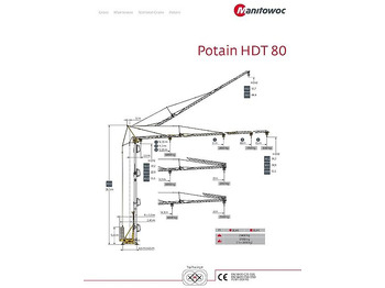 Self-erecting tower crane POTAIN