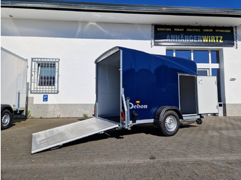 Closed box trailer Debon Cargo 1300 300x152x168cm royal blau Seitentür 100km/H Pullman 1300kg: picture 2
