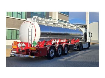 Tank semi-trailer for transportation of chemicals SERIN Stainless Steel Tanker 32 m³: picture 5 Tank semi-trailer for transportation of chemicals SERIN Stainless Steel Tanker 32 m³: picture 5
