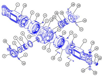 Rear axle CATERPILLAR