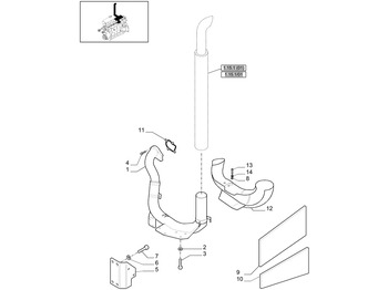 Exhaust pipe NEW HOLLAND