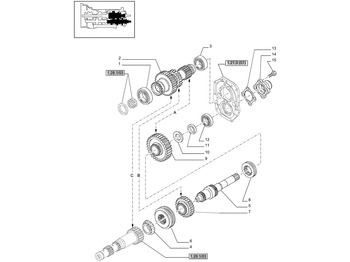 Gearbox and parts NEW HOLLAND