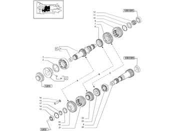 Gearbox and parts NEW HOLLAND