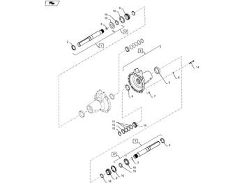 Axle and parts NEW HOLLAND
