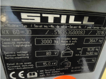 Electric forklift STILL RX60-30: picture 2