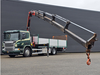 Dropside/ Flatbed truck, Crane truck Scania P320 4x2 / PALFINGER 14TM / CRANE/KRAN/GRUE: picture 4