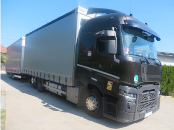 Curtainsider truck Renault T480 SC 6x2 tandem jumbo 116m3: picture 2