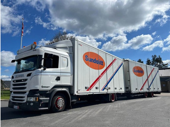 Box truck Scania R410 DB 4x2 MLB + tandem trailer 121m3: picture 2