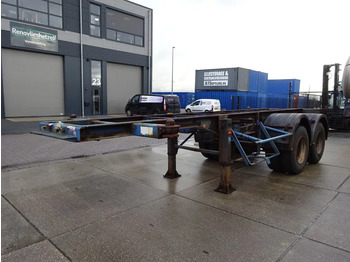 Container transporter/ Swap body semi-trailer Groenewegen 20 FT Chassis / Steel Suspension / Double Tyres: picture 2