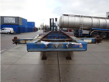 Container transporter/ Swap body semi-trailer Groenewegen 20 FT Chassis / Steel Suspension / Double Tyres: picture 3